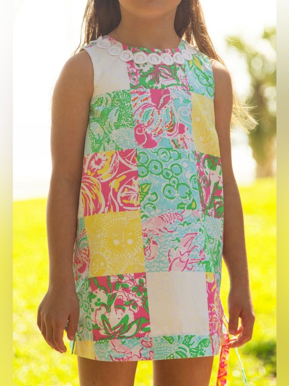 LILLY PULITZER Little Lilly Classic Shift Patchwork Plaid Dress